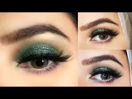 sea green glitter party eye makeup