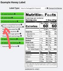 prepared fda nutrition labels