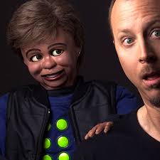 Comedian ventriloquist David Strassman, pictured with Chuck Wood, is coming to the Sunshine Coast as part of a national tour. - dummy-large