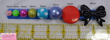 Bubblegum Bead Size Comparison Chart