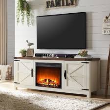 Okd Farmhouse Fireplace Tv Stand For