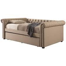 Acnitum Fabric Tufted Queen Daybed