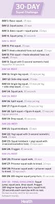 30 Day Squat Challenge Health