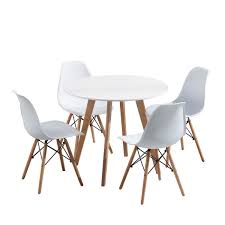 Juntamos para você os queridinhos do nosso site: Conjunto Pelegrin Design Charles Eames Mesa Redonda 88cm Com 4 Cadeiras Eiffel Branca China Link Compre Direto Do Importador