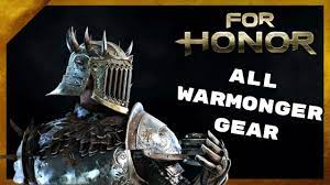 All Warmonger Gear (Remastered) - For Honor - YouTube