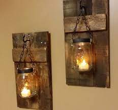 Rustic Candle Holder Set Rustic Home