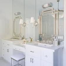 Layered Bathroom Mirrors Design Ideas