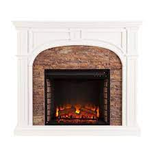 Electric Fireplace In White Hd90671