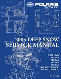 2005 Polaris 600 Switchback Snowmobile Service Repair Manual
