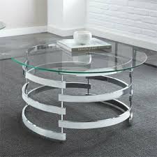 Tayside Round Glass Top Coffee Table In