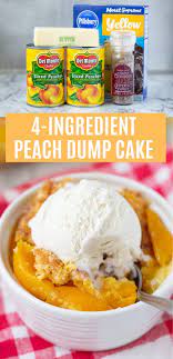 Easy Yellow Cake With Peaches gambar png