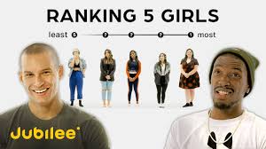 Rating scale questions are widely used in customer satisfaction as well as employee satisfaction surveys to gather detailed information. Ranking Women By Attractiveness 5 Guys Vs 5 Girls Youtube