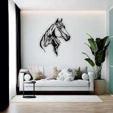 2 Horses Metal Wall Decor Metal Wall