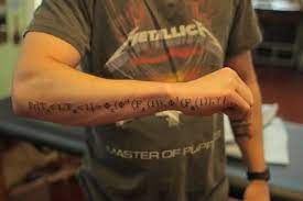 man right sleeve equation tattoo