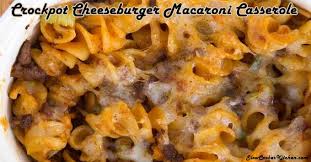 crockpot cheeseburger macaroni