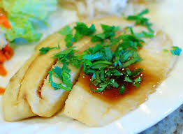 asian style steamed fish with ginger