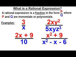 Algebra Ch 10 Rational Expressions