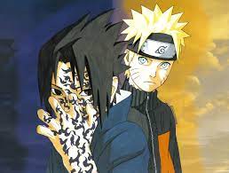 15-Year Old Naruto and 12-Year Old Sasuke with Cursed Seal - Naruto 2007  Manga Calendar 05-06 - Wallpaper - Aiktry