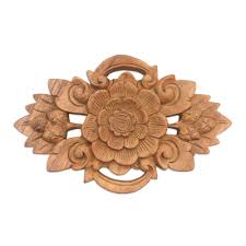 Lotus Flower Wall Relief Panel