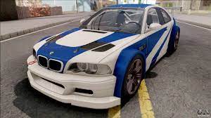 bmw m3 gtr nfs most wanted for gta san