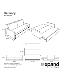Harmony King Sofa Bed With Memory