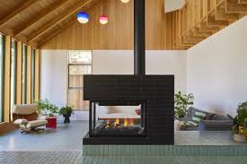 Gas Burning Fireplace Design