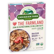 raisin bran cereal cascadian farm organic