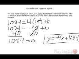 Writing A Linear Equation From Context
