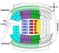 Gillette Stadium Seating Chart Concert Explicit Map Of