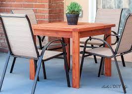 Build An Easy Diy Outdoor Dining Table