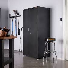wall mounted garage cabinet in black
