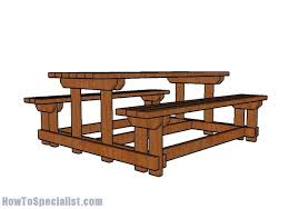Free Picnic Table Plans For Your Garden