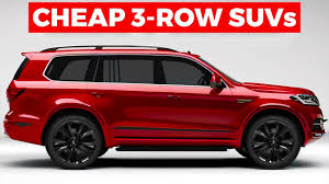 most reliable 3 row 7 seater suvs under