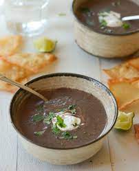 black bean soup once upon a chef