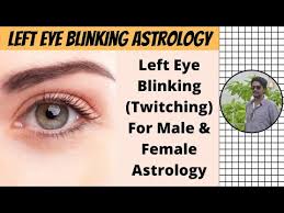 left eye blinking in astrology
