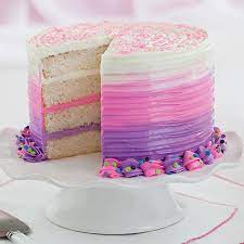 Pink And Violet Cake gambar png