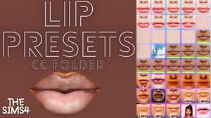 the sims 4 lip and mouth preset cc