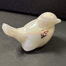 Fenton Glass Bird Figurine Iridescent
