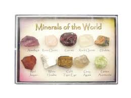 Mini Minerals Of The World Chart Box 10 Minerals In A