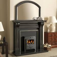 Corbel Black Granite Fireplace Surround