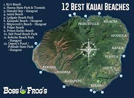 Kauai North Shore Beaches Map Pergoladach Co