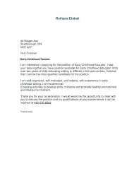 Childcare Cover Letter Examples Excellent Cover Letter Example