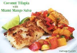 coconut crusted tilapia with miami