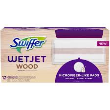 swiffer 12 pack wetjet pad wood 76562