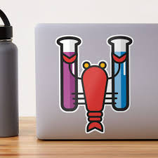 Red Lobster Tube Sticker for Sale by auradesign 