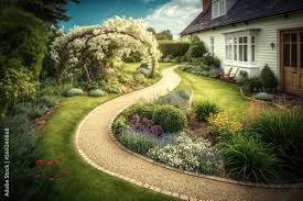 Private Garden Edging With Elegant
