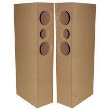 knock down cnc speaker cabinet pair