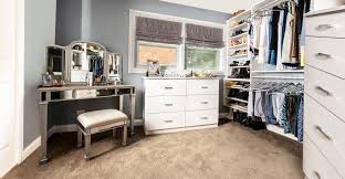 dressing room with vanity clearance