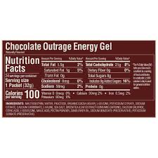 gu energy gel 32g chocolate outrage