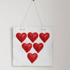 Red Hearts Bounty Wall Hanging